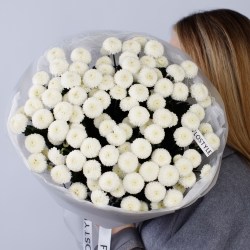 buket s kustovoj hrizantemoj 351